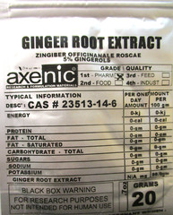 20 Grams Ginger Root Extract Powder, 5% Gingerols CAS# 151-21-3