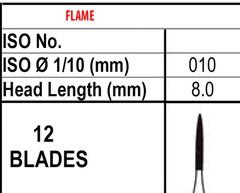 T&F CARBIDE Burs H48L10 TRIMMING & FINISHING CARBIDE H48L010 Hi Quality