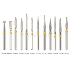 100 piezas/20 tipos Burr fresas de diamante salees FG medio 1,6mm Kit FG1.6MM