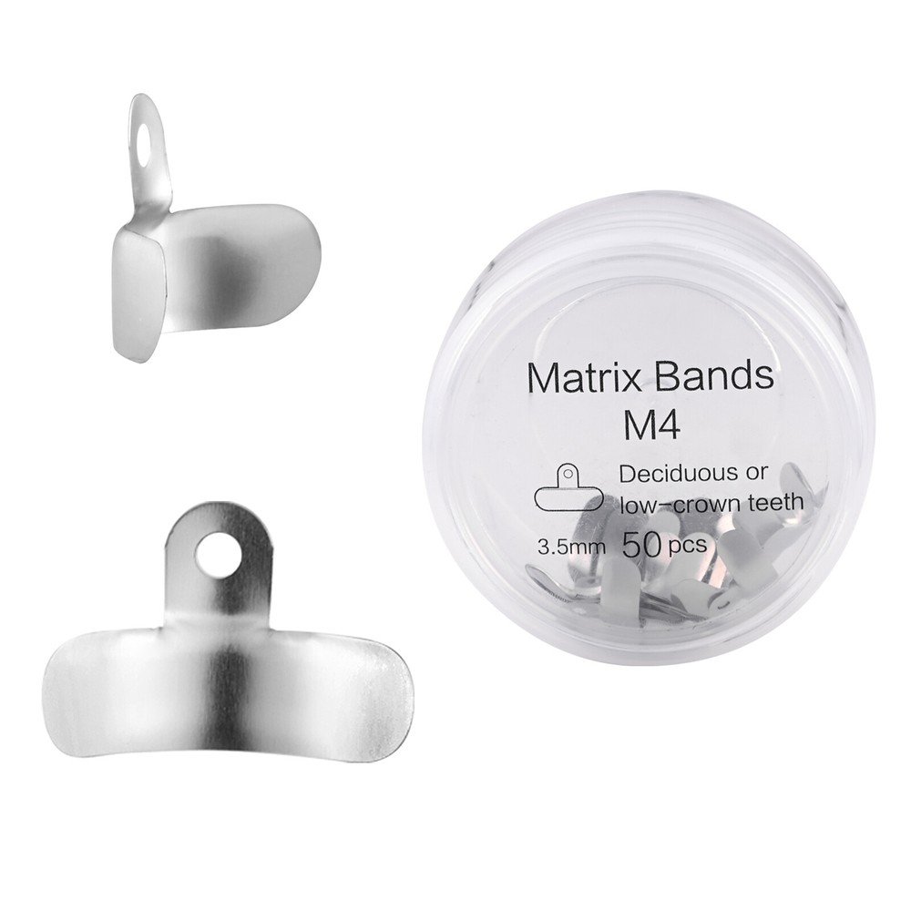 Dental Metal Matrices Sectional Contoured Matrix Refill soft band 50pcs/pk S/XL