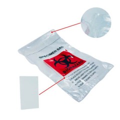 Clinsam 6″ x 9″ Biohazard Spicemen Bag with Adsorbent Pad (20Pack-100 Pcs)