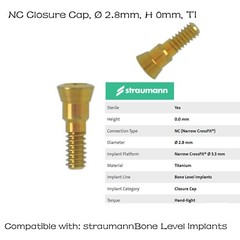 US Straumann RC/NC Platform fit ITI Dental Healing abutment healing Closure Caps