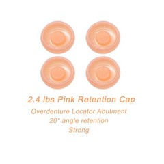 US Color Coded Retention Cap Inserts 0.8/1.2/2.4lbs for Locator Overdenture 4Pcs