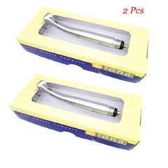 2x Sirona T3 Racer Dental High Speed Handpiece LED Fiber Optic 4Hole Push button