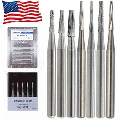 Dental Surgical Burs 25mm Carbide Bur Friction Grip FG Round For High Speed