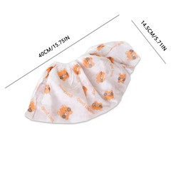 50pcs Cute Bear Disposable Shoe Covers | Waterproof Non-Slip Home Guest Booties