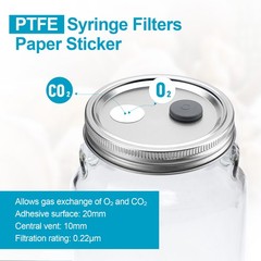 12x Wide Mouth Mushroom Liquid Culture Lid,Split-Type Mason Jar Lid with 0.22Um