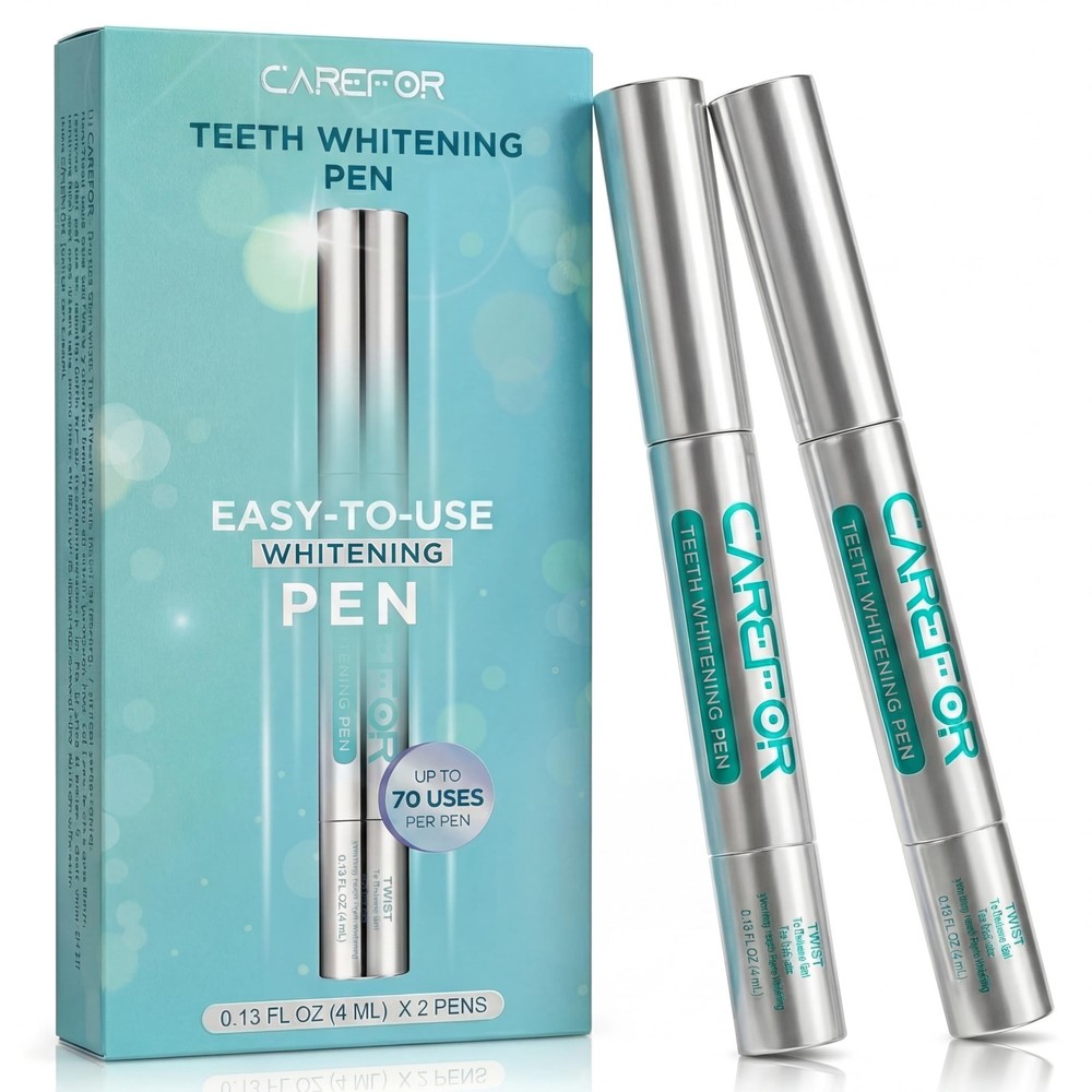Teeth Whitening Pen 2 Pack (8ml) Fast-Acting 0.13 Fl Oz (Pack of 2), White