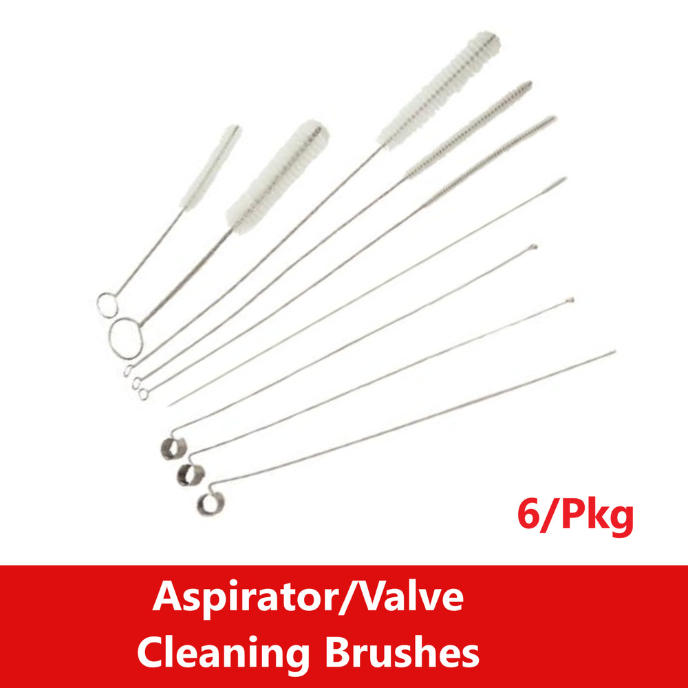 Dental Aspirator Cleaning Brushes 1/8″ Diameter, 1/4″ Diameter, 1/2″ Diameter