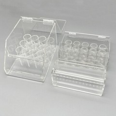 1 Box Dental Orthodontic Elastics Power Chains Ligature Ties Holder Acrylic Case