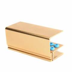 1件牙科支架块带盖高压灭菌器消毒盒10/16/24孔-