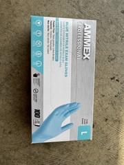 AMMEX APFN 46100 Medical Nitrile Gloves – Blue – Box of 100