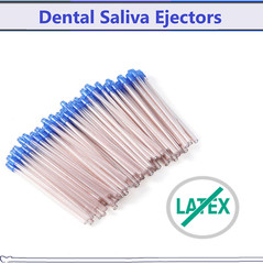1000/Case Saliva Ejectors Ejector WHITE/BLUE Dental Suction Tips Disposable
