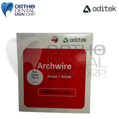 Thermal Niti Archwire Natural Upper 016×016 pack x 10 Orthodentalusa USA seller