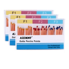 AZDENT Endodoncia dental Puntas de gutapercha y papel absorbente F1 F2 F3