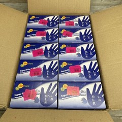 BeeSure Nitrile Powder Free Exam Gloves, Size: Large (Case of 1000) BE1178