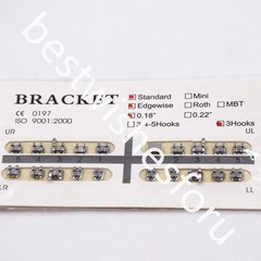 20 Pcs/Pack Standard Dental Ortho Hook/No Hook 018″ Slot Edgewise Metal Brackets