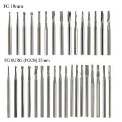 Dental Surgical Burs Long Shank FGOS 25mm FG 19mm High Speed Carbide Round