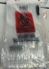 BIOHAZARD BAGS – 6×9 ECONO-ZIP SPECIMEN TRANSPORT – CLEAR