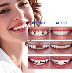 Teeth, Tooth Replacement Missing Teeth, Teeth Filling Kit Permanent with Tool,