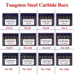 Dental Carbide Burs FG & RA for High & Low Speed (Choose Qty)