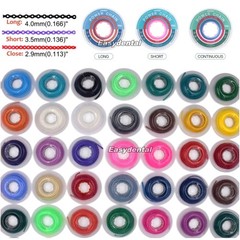 Dental Orthodontic Elastic Rubber Power Chain Braces Bands Short/Long/Close