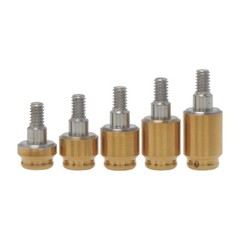 US Zimmer Tapered TSV 3.5/4.5mm Locator Abutment Caps 1-5mm GH Ti Overdenture