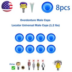 US ZEST Locator Replacement Retention Male Caps Inserts For Dental Overdenture