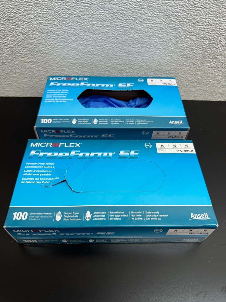 Ansell MicroFlex M FreeForm SE FFS-700-M Exam Gloves Lot
