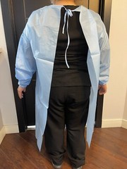 Disposable Isolation Lab Gowns Long Sleeve Water Resistant PPE 10 Count