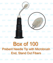 DDM Dental Pre Bent Delivery Tips with Micro Brush End – Box of 100 #BTWMB