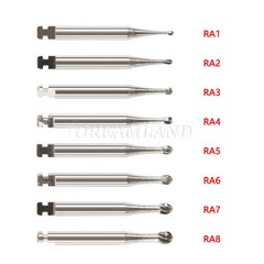 1-10* 8 Types Dental Round Carbide Bur for Slow Speed Latch Type RA 1# – 8# Burs