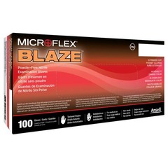 MICROFLEX Blaze Nitrile Exam Glove Standard Cuff Length 2X-LARGE 100 per Box