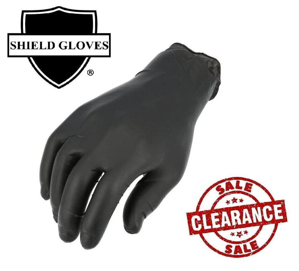 Black Nitrile Powder Free Non-Sterile Gloves [S M L XL Available]