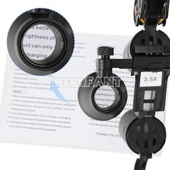 5W LED Dental 3.5X Headband Binocular Loupes/Lightweight Silicone Headlamp