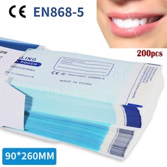 Self-Sealing Sterilization Pouch Bag, 3.5″ x 10″, Paper/Blue Film (Box of 200pc)