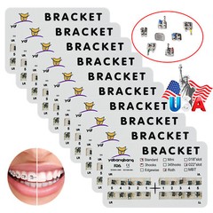 Dental Orthodontics Brackets Brace Standard Roth.022 Hooks 3 Metal 20pcs/pack SA