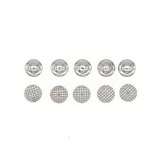 100Pcs Metal Lingual Buttons Bondable for Dental Orthodontic Round Mesh Base