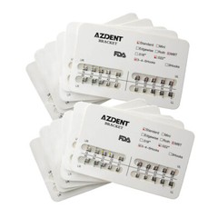100 Packs AZDENT Dental Orthodontic Bracket Braces Standard MBT .022 Hooks 3-4-5