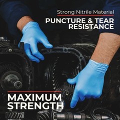 Nitrile Blue Disposable Exam/Medical Cleaning Gloves 4 Mil Powder Latex Free