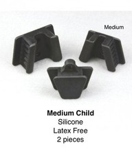 Dental Tattoo Silicone Mouth Prop Bite Blocks Medium Child Only (2 props) Black