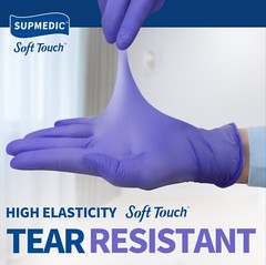 Medical Nitrile Exam Gloves Powder-Free Food-Safe Disposable Glove Purple 100PCs