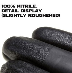 Disposable Nitrile Gloves Industrial / Medical Black Latex & Powder Free BluZen