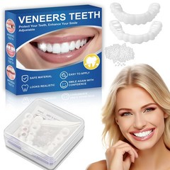 Cosmetic Snap On Teeth Veneers for Women & 1 Count (Pack of 1), Off White