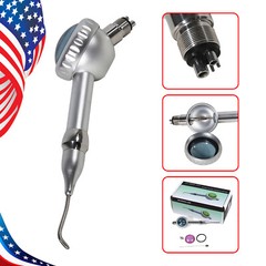 Dental Air Polisher Flow Teeth Polishing Handpiece Hygiene Prophy Jet 4 H &Tip