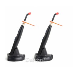 2 X Estilo Inalámbrico LED Luz de Curado Lampara Dental Color Negro