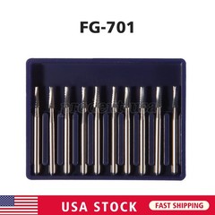 10Pc/Pack Dental Tungsten Carbide Drill FG Bur For High Speed Handpiece FG701 po