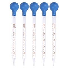 5 Pcs Glass Pipette Dropper 0.5ml, 1ml, 2ml, 3ml, 5ml, 10ml, Liquid Dropper