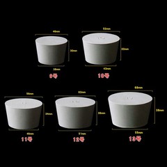 Rubber Bung Stopper Tapered Plugs Laboratory Solid Stoppers Sizes Various Flask
