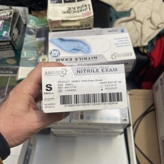 Ammex Nitrile Exam Gloves Sz Small Blue 100 Per Box 3 Mil